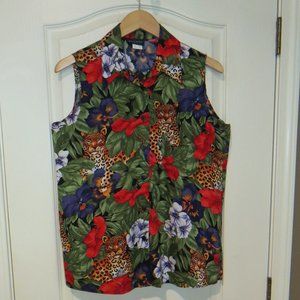 Gentry worn- like new Sleeveless Blouse - Size Med